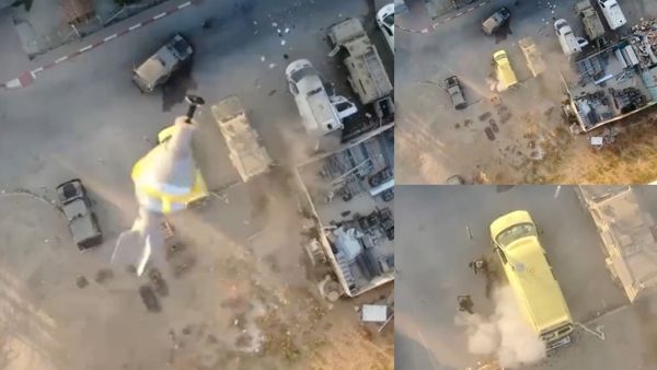 ஆட்டத்தையே மாற்றும் யுக்தி.. இஸ்ரேல் படைகளை குறி பார்த்து ட்ரோன் அட்டாக் செய்யும் ஹமாஸ்.. வீடியோ