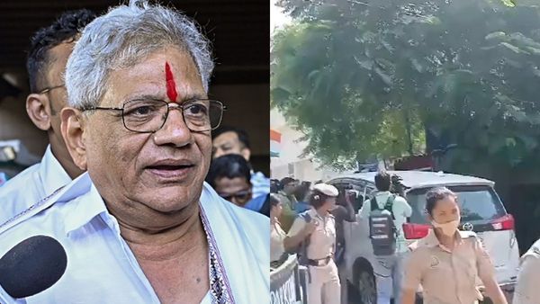 நியூஸ் கிளிக் ரெய்டு- சீதாராம் யெச்சூரி வீட்டிலும் நுழைந்த டெல்லி போலீஸ்.. அதிர்ந்த 'இடதுசாரிகள்'!