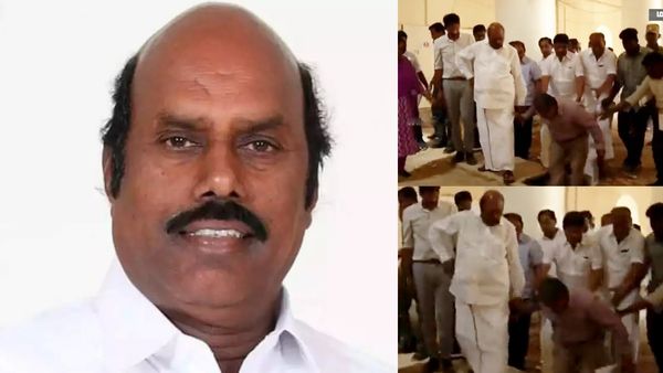 ரூ.12 கோடி.. திருமலைநாயக்கர் மகால் ஆய்வு.. உடைந்து விழுந்த கட்டுமானம்.. தப்பிய அமைச்சர் எ.வ வேலு