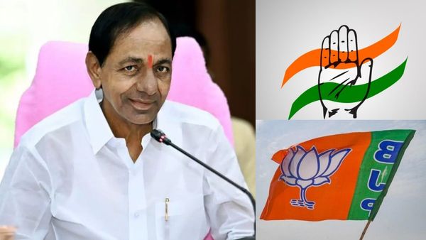 தெலுங்கானாவில் கேசிஆர் vs காங்கிரஸ்.. தனிப்பெரும்பான்மை யாருக்கு.. பாஜக படுதோல்வி! புது சர்வே