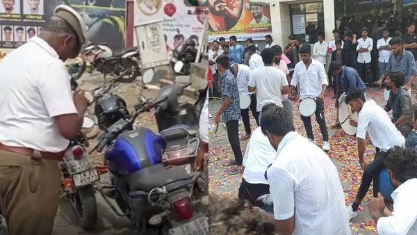 மேள தாளத்துடன் படம் பார்க்க உள்ளே சென்ற விஜய் ரசிகர்கள்! சப்தமே இல்லாமல் டிராபிக் போலீஸ் செய்த செயல்