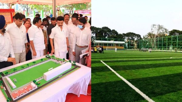 கொளத்தூரே அசந்துபோச்சே! உலகத் தரத்தில் பச்சை பசேல் கால்பந்து மைதானம்.. ஸ்டாலின் தொகுதி வேற லெவல்!