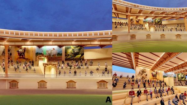 பயங்கரம்.. அலங்காநல்லூர் அசத்துதே! பிரம்மாண்டமாக உருவாகும் ஜல்லிக்கட்டு அரங்கம்.. மாடல் படங்கள்!