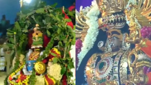 குலசை சூரசம்ஹாரம்.. லட்சக்கணக்கான பக்தர்கள் சூழ பல வடிவெடுத்த அசுரனை வதம் செய்த முத்தாரம்மன்!