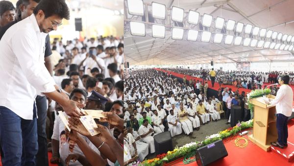 திமுக நிகழ்ச்சியில் ஒலித்த எம்.ஜி.ஆர். பாடல்! உதயநிதி ஸ்டாலின் ரியாக்‌ஷன்? தேனி டூர் ருசிகரம்!
