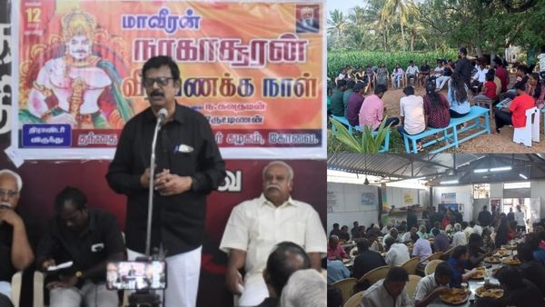 தீபாவளிக்கு பதிலடி: மாட்டிறைச்சி, பன்றிறைச்சியுடன் கோவையில் நடந்த நரகாசூரன் வீரவணக்க நிகழ்வு!