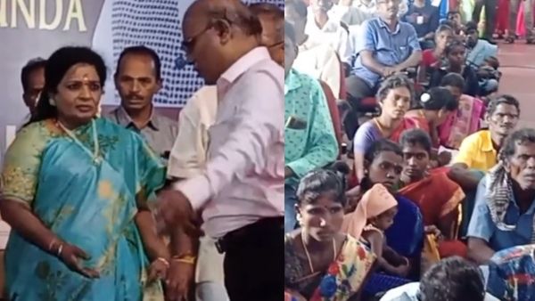 வனவாசி பெருமித நாளில் கொடுமை.. தமிழிசை பங்கேற்ற விழாவில் பழங்குடியின மக்களை தரையில் அமர வைத்த அவலம்!