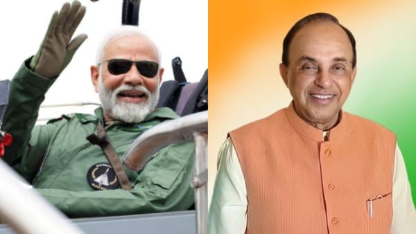 பிரதமர் மோடி தேஜஸ் விமானத்தில் பறக்கும் படம் போலியாம்.. சந்தேகம் கிளப்பும் சுப்பிரமணியன் சுவாமி!