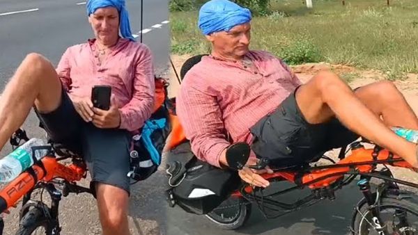 'எனக்கு ராஜாவாக நான் வாழுறேன்'.. 61 வயதில் 40,000 கி.மீ பயணம்.. சைக்கிளில் உலகம் சுற்றும் தாத்தா