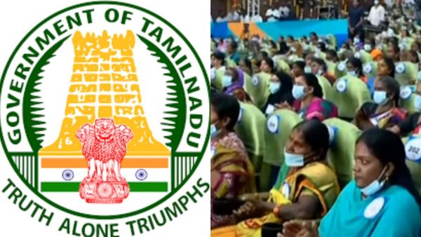 1000 ரூபாய் வாங்கிட்டீங்களா? விரிவடையும் திட்டம்.. சென்னை நிகழ்ச்சியில் மாஸ்க்குடன் பங்கேற்ற பெண்கள்