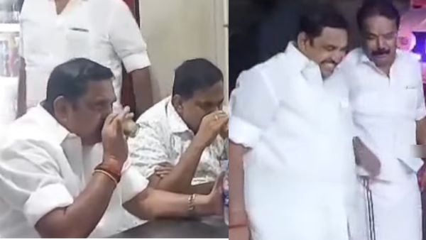 சூடா ஒரு டீ சொல்லுப்பா! சாலையோரக் கடையில் தேநீர் அருந்தி பயணக்களைப்பை போக்கிய எடப்பாடி பழனிசாமி!