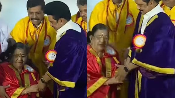 டாக்டர் பட்டம்.. மேடையில் தவறி விழுந்த பாடகி பி.சுசீலா! தாங்கி பிடித்த முதல்வர் ஸ்டாலின்