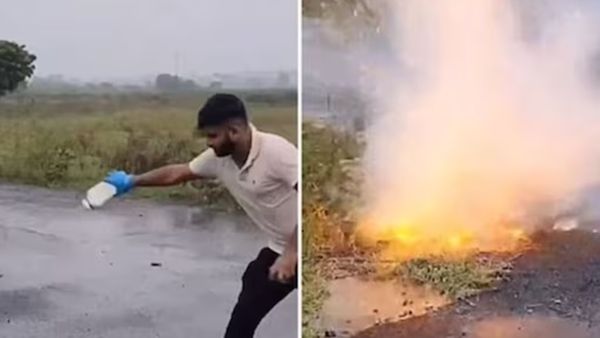 தண்ணீருடன் சோடியம் சேர்ந்தால் என்னாகும்..நீங்களே பாருங்க..இணையத்தை கலக்கும் வீடியோ