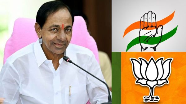 தெலுங்கானாவில் கடும் போட்டி! கேசிஆருக்கு தண்ணி காட்டும் காங்.. பரிதாப நிலையில் பாஜக..கருத்து கணிப்பு