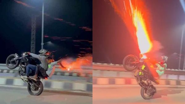 திருச்சியில் பட்டாசு வெடித்தபடியே பைக்கில் வீலிங் செய்த இளைஞர்கள் 10 பேர் கைது.. எஸ்பி வருண்குமார்