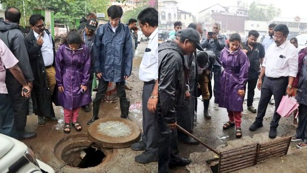 கொட்டும் மழையில் கோட் போட்டுக் கொண்டு களமிறங்கிய மேயர் பிரியா.. அடைமழையிலும் விடாமல் பணி