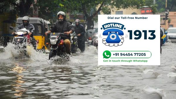 நோட் பண்ணிக்கோங்க! கொட்டித் தீர்க்கும் கனமழை.. அவசர உதவி எண்கள் அறிவித்தது சென்னை மாநகராட்சி!