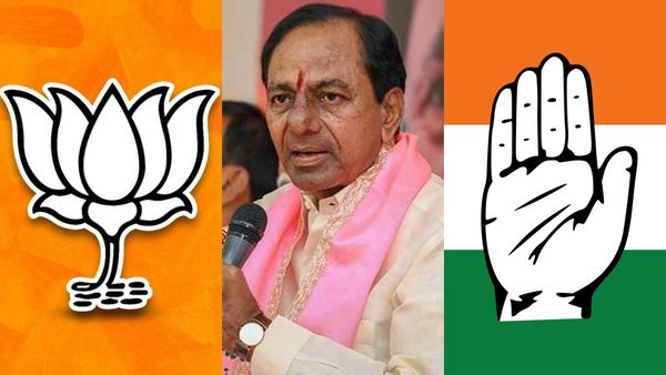 தெலுங்கானா: கேசிஆரிடம் இருந்து காங்கிரஸ் ஆட்சியை பறிக்கும்- பாஜகவுக்கு அதிகபட்சம் 6 சீட்- புது சர்வே