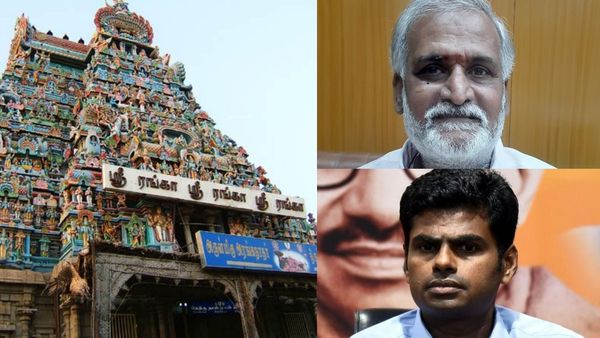 ஸ்ரீரங்கம் கோயில் சம்பவத்திற்கு.. அரசியல் சாயம்! அண்ணாமலை விமர்சனத்திற்கு அமைச்சர் சேகர்பாபு பதிலடி