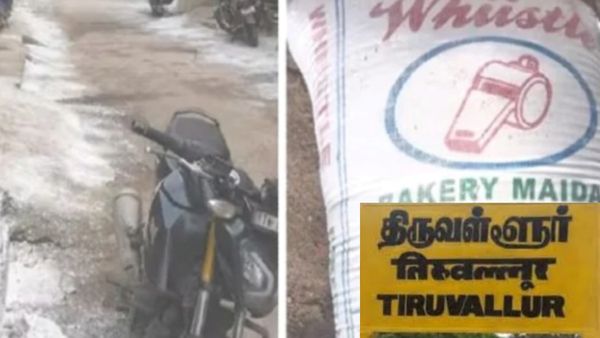 திருவள்ளூரில் ஒரே ஆச்சரியம்.. தெருவில் அதென்ன வெள்ளை கலர்ல? கிட்டபோய் பார்த்தால்? மிரண்ட செங்குன்றம்