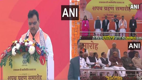 வசுந்தர ராஜே 'ராஜ்ஜிய'த்துக்கு முடிவுரை- ராஜஸ்தான் பாஜக முதல்வராக பஜன் லால் சர்மா பதவியேற்றார்!