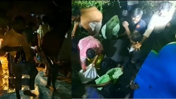 மதுராந்தகம் அருகே சாலையில் கவிழ்ந்த ‘சரக்கு’ லாரி.. போலீசார் சென்றதும் வேலையை காட்டிய ‘குடிமகன்கள்’