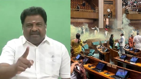 நாடாளுமன்ற கலர் குண்டு அட்டாக்.. குற்றவாளிகளுக்கு பாஜக நிர்வாகி வக்காலத்து! பகத் சிங்குடன் ஒப்பீடு