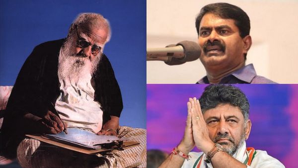 பெரியார் நினைவு நாள் பதிவுக்காக கடுமையாக விமர்சிக்கப்பட்ட தமிழ்நாடு சீமான், கர்நாடகா டிகே சிவகுமார்!