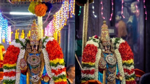 வைகுண்ட ஏகாதசி.. அலங்காரமாக உலா வந்த நம்பெருமாள்.. ஸ்ரீரங்கம் ரங்கநாதனுக்கு அரையர் சேவை