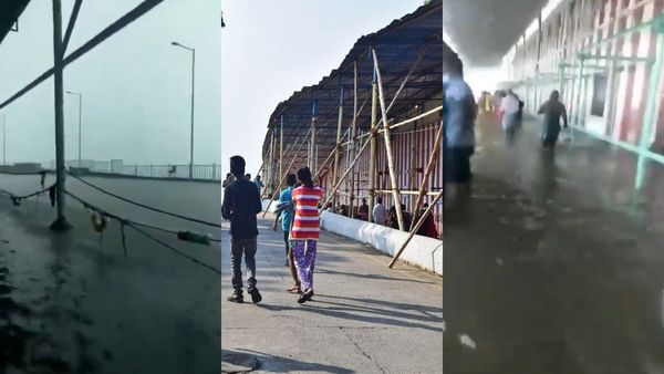 கடல் எது கோவில் வளாகம் எது.. தெரியாத அளவுக்கு வெள்ளத்தால் இணைந்த திருச்செந்தூர் முருகன் கோவில்!