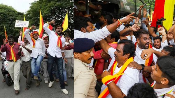 கன்னட மொழி பெயர் பலகைக்காக வன்முறை! பெங்களூரில் மால்கள் மூடல்! பதற்றம்.. போலீஸ் பாதுகாப்பு!