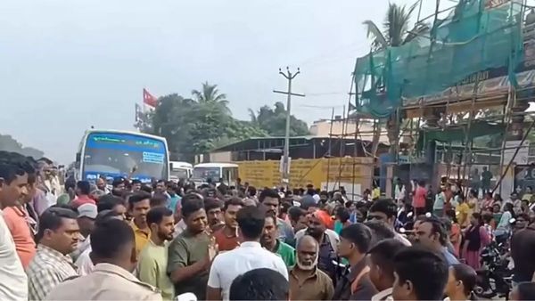 கிளாம்பாக்கம் வேண்டாம்.. கோயம்பேட்டில் ஆம்னி பேருந்து ஓட்டுநர்கள் போராட்டம்.. போலீஸார் குவிப்பு