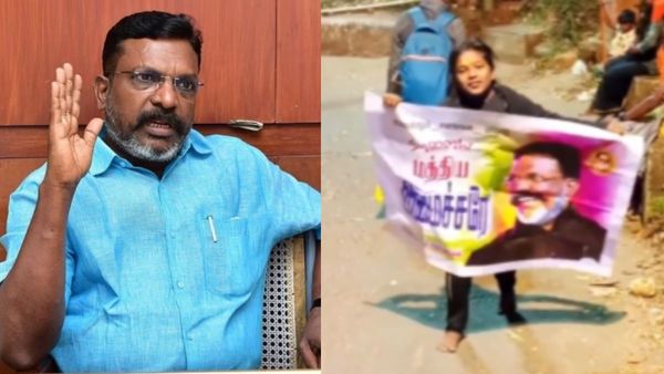 வருங்கால மத்திய அமைச்சரே... சபரிமலையில் திருமா புகைப்படம்.. சிறுமியின் பிரார்த்தனை