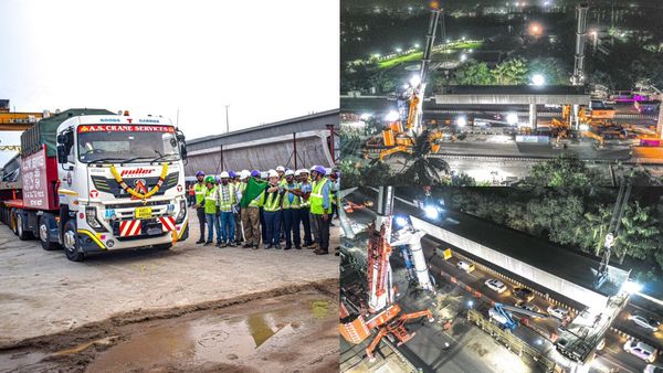 அடேங்கப்பா.. பயங்கர டெக்னாலஜி.. 185 மெட்ரிக் டன் எடை கொண்ட U கர்டரை நிறுவி சென்னை மெட்ரோ சாதனை!