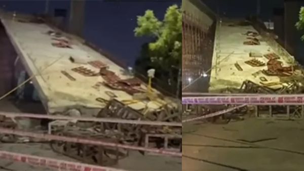 சென்னை ஆதம்பாக்கத்தில் பறக்கும் ரயில் கட்டுமான பணியில் விபத்து.. பாலம் இடிந்து விழுந்ததால் பரபரப்பு