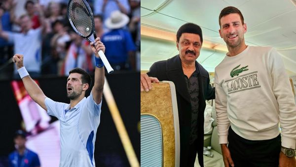 'ஆகாயத்தில் ஆச்சர்யம்' விமானத்தில் டென்னிஸ் பிரபலம் ஜோகோவிச்சுடன் முதல்வர் ஸ்டாலின் சந்திப்பு