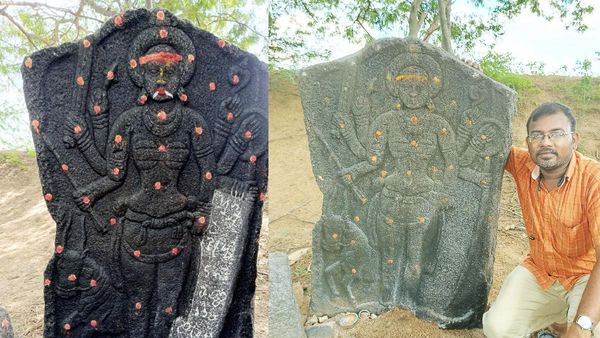 தொன்மையான கொற்றவைச் சிலை! 1600 ஆண்டுகளாக ஒரே பெயரில் இருக்கும் ஊர்.. ஆராய்ச்சியில் அபாரம்