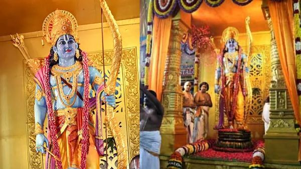 வில்லேந்திய ராமர்.. சென்னையில் எழுந்தருளிய பிரம்மாண்ட ராமர்... சிலிர்க்கும் பக்தர்கள்