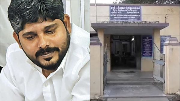 திருவள்ளூர் அருகே பத்திரப்பதிவு ஆபிஸில் சுற்றி வளைக்கப்பட்ட சார் பதிவாளர்.. அதிரடியாக கைது