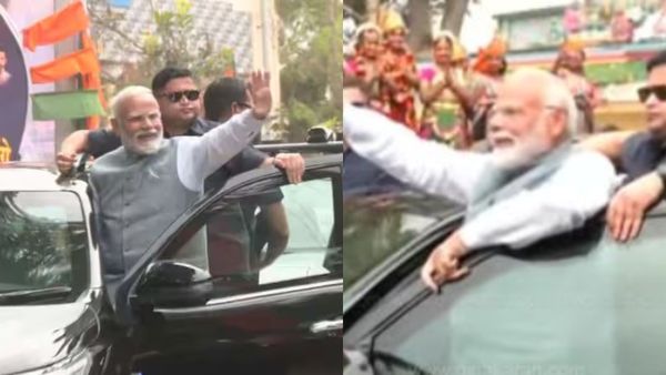 ரங்கநாதனை காண வந்த மோடி.. திரண்ட ஸ்ரீரங்கம்.. கார் கதவை திறந்து நின்றபடி.. திருச்சியில் 