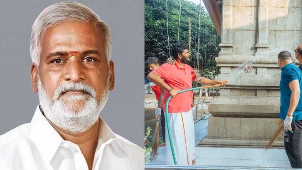 சுத்தமா இருக்கும் கோயில எதுக்கு சுத்தப்படுத்தணும்? நல்லா செய்றாரு அண்ணாமலை.. சேகர்பாபு அட்டாக்