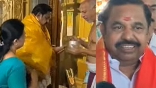 திருப்பதியில் சாமி தரிசனம் முடித்து வந்த எடப்பாடி.. ராமர் கோயில் பற்றி கேட்டதுமே கொடுத்த ரியாக்‌ஷன்