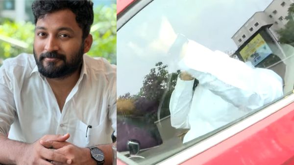 பாலியல் புகார்! போலீஸ் விசாரணைக்கு ஆஜராகிவிட்டு.. முகத்தை மூடிக்கொண்டு சென்ற 