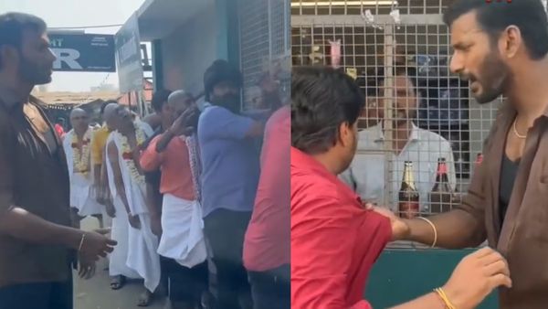 டாஸ்மாக் முன்னாடி யார் பாருங்க.. அடிச்சு ஓட்டுங்க.. அடிச்சு ஓட்டுங்க.. 