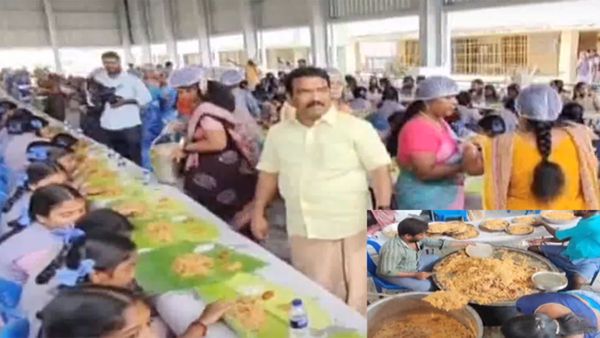 50 கிடா வெட்டி பிரியாணி விருந்து! அரசு பள்ளி மாணவிகளுக்கு இன்ப அதிர்ச்சி! நெகிழ வைத்த ஊராட்சி தலைவர்