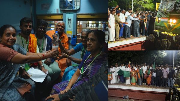 அயோத்திக்கு சிறப்பு ரயில்.. பக்தர்கள் உற்சாகம்.. அண்ணாமலை பூரிப்பு.. வழியனுப்பிய வானதி சீனிவாசன்