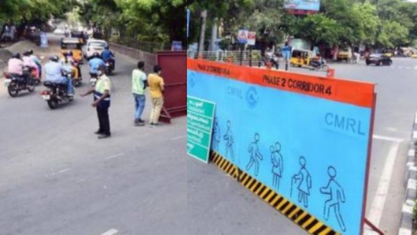 இன்று முதல் ஒரு வாரம் வரை! சென்னையின் முக்கிய சாலைகளில் போக்குவரத்து மாற்றம்! அந்த ரூட்ல போகாதீங்க!