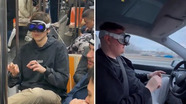 கார் ஓட்டுறப்ப கூட.. யூஸ் பண்ண ஆரம்பிச்சிட்டாங்களே.. அமெரிக்காவை ஸ்டன் ஆக்கிய.. ஆப்பிள் விஷன் ப்ரோ