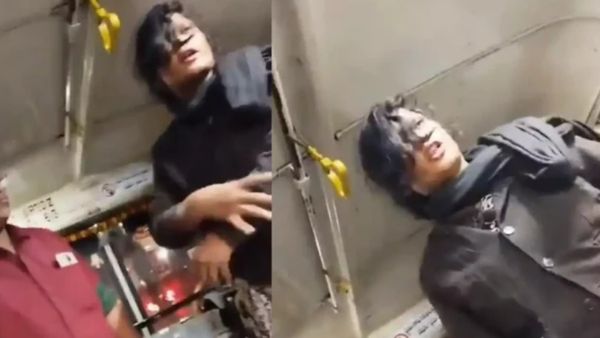 அரசு பஸ்ஸில்.. யாருங்க இந்த பொண்ணு? எகிறி எகிறி பாய்ந்து 