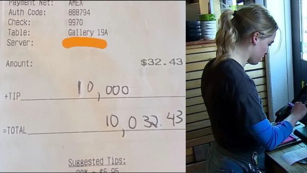 சாப்பிட்டது ரூ.2700.. டிப்ஸ் ரூ.8 லட்சம்.. ஹோட்டல் வெயிட்டர்களுக்கு ‘ஷாக்’ கொடுத்த வாடிக்கையாளர்!